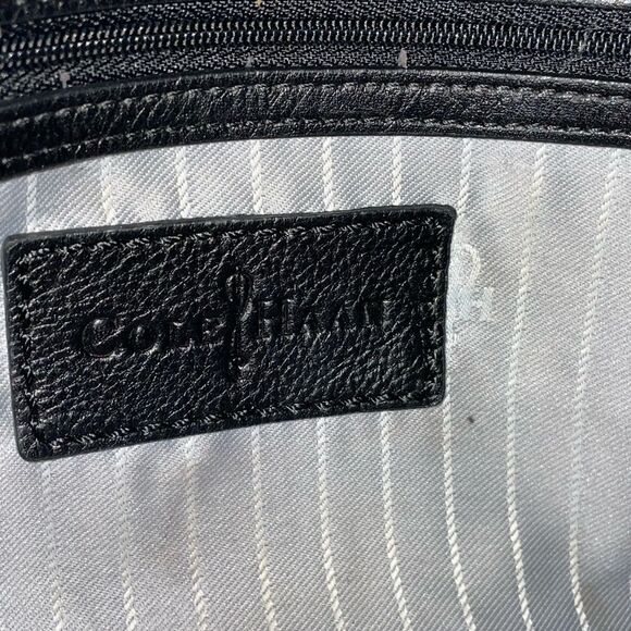 Elegant Cole Haan Valise Kendra Black Leather Satchel Handbag - Picture 13 of 13